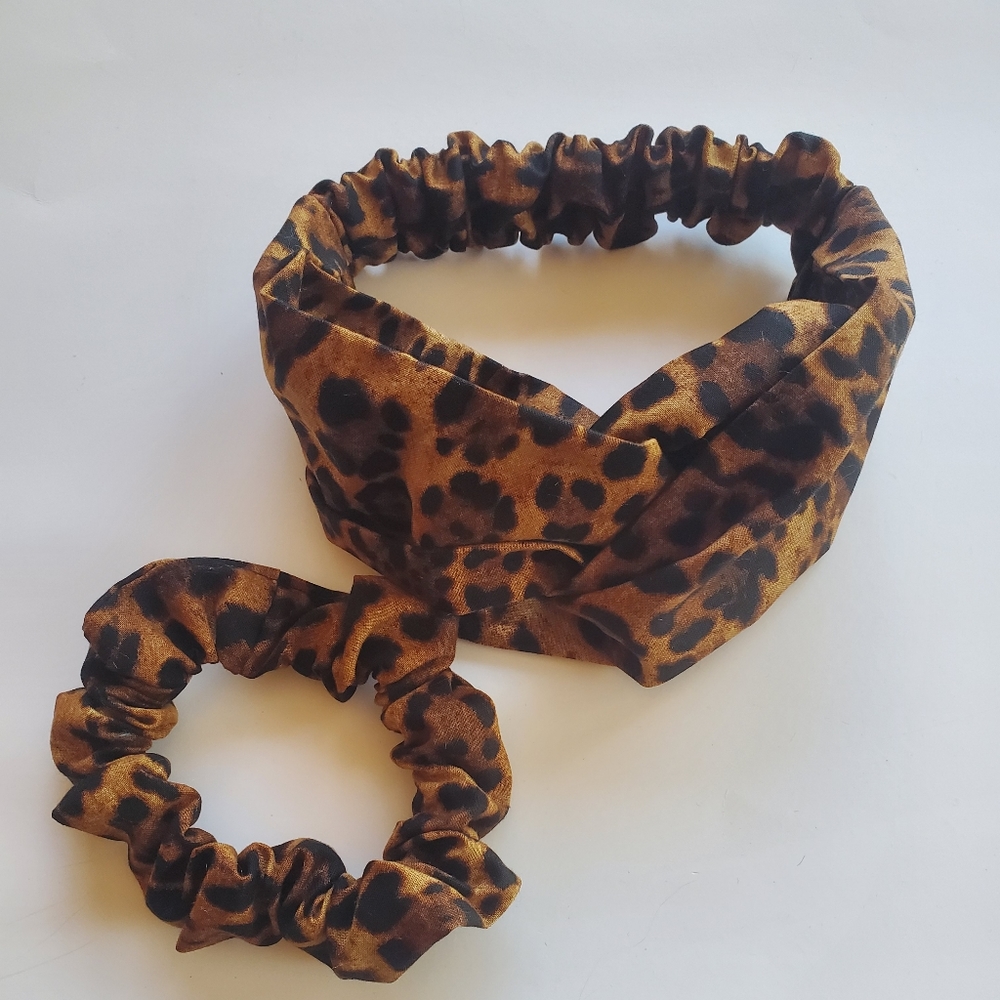 Leopard Twisted Turban Headband